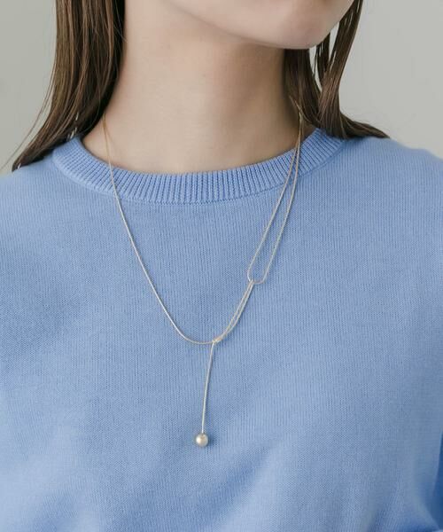 SMELLY / スメリー ネックレス・ペンダント・チョーカー | ニュアンススネークボールドロップネックレス | 詳細1