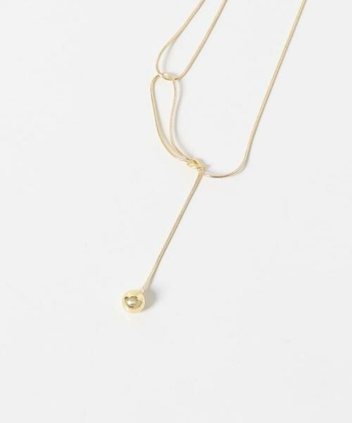 SMELLY / スメリー ネックレス・ペンダント・チョーカー | ニュアンススネークボールドロップネックレス | 詳細4