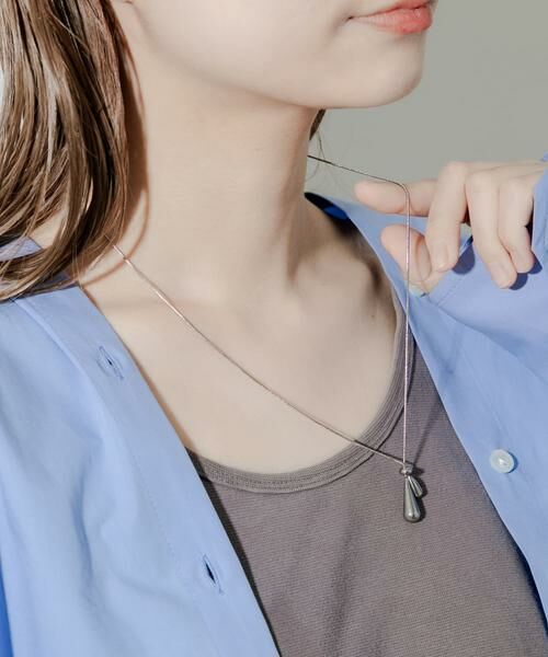 SMELLY / スメリー ネックレス・ペンダント・チョーカー | ステンレスドロップスライドネックレス | 詳細4