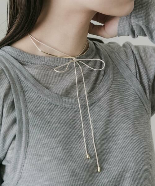 SMELLY / スメリー ネックレス・ペンダント・チョーカー | メタルカーブチョーカーネックレス | 詳細2