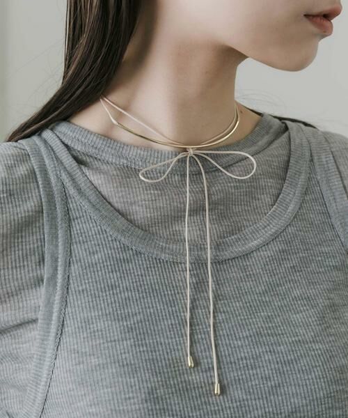 SMELLY / スメリー ネックレス・ペンダント・チョーカー | メタルカーブチョーカーネックレス | 詳細3