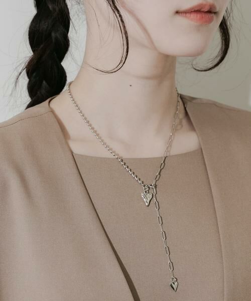 SMELLY / スメリー ネックレス・ペンダント・チョーカー | ハートトップキリカエチェーンネックレス | 詳細1