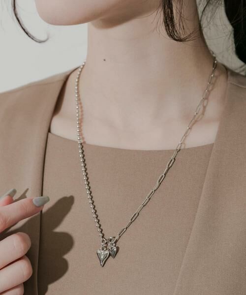 SMELLY / スメリー ネックレス・ペンダント・チョーカー | ハートトップキリカエチェーンネックレス | 詳細3