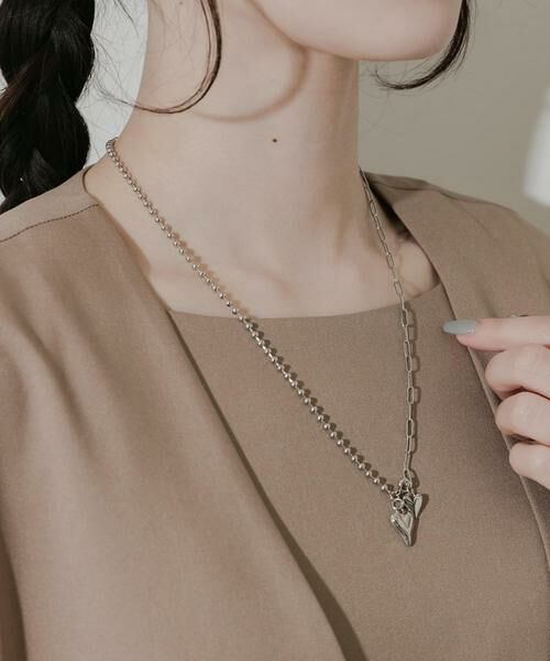 SMELLY / スメリー ネックレス・ペンダント・チョーカー | ハートトップキリカエチェーンネックレス | 詳細4