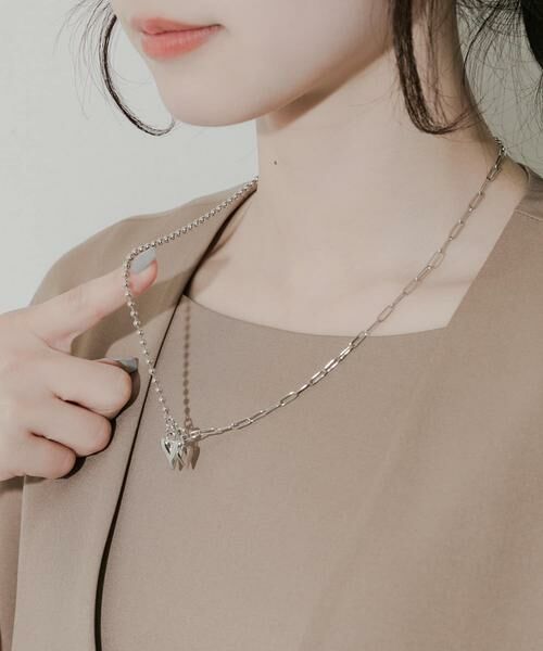 SMELLY / スメリー ネックレス・ペンダント・チョーカー | ハートトップキリカエチェーンネックレス | 詳細5