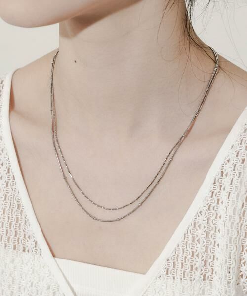 SMELLY / スメリー ネックレス・ペンダント・チョーカー | ステンレスボールツイストレイヤードネックレス | 詳細2