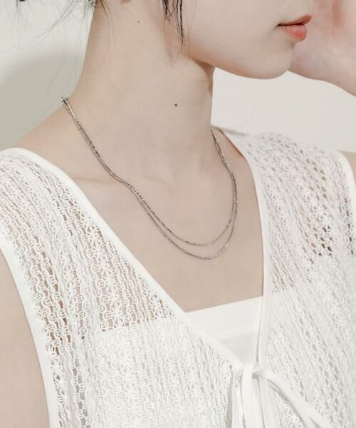 SMELLY / スメリー ネックレス・ペンダント・チョーカー | ステンレスボールツイストレイヤードネックレス | 詳細3