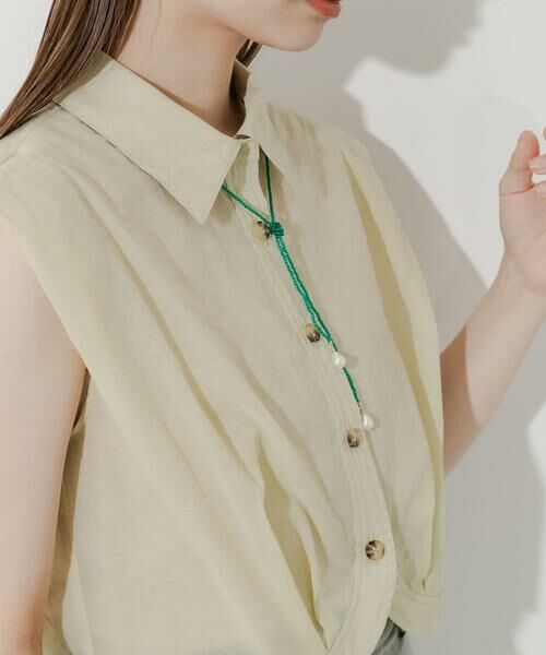 SMELLY / スメリー ネックレス・ペンダント・チョーカー | カラービーズパールトップネックレス | 詳細5