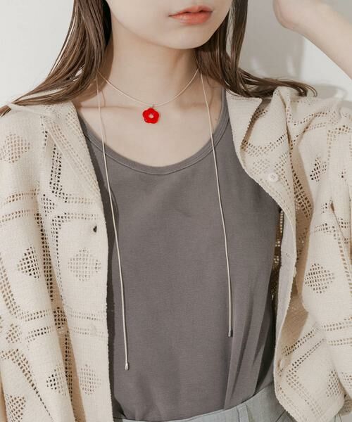 SMELLY / スメリー ネックレス・ペンダント・チョーカー | カラーフラワートップコードネックレス | 詳細1