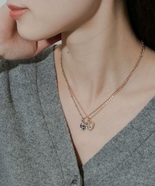 SMELLY / スメリー ネックレス・ペンダント・チョーカー | ハートコイン2セットネックレス | 詳細3