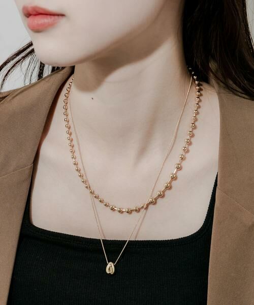 SMELLY / スメリー ネックレス・ペンダント・チョーカー | ボールトップ2セットネックレス | 詳細1