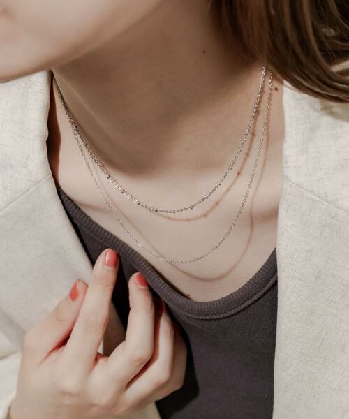 SMELLY / スメリー ネックレス・ペンダント・チョーカー | ステンレスミニボール2レイヤードネックレス | 詳細4
