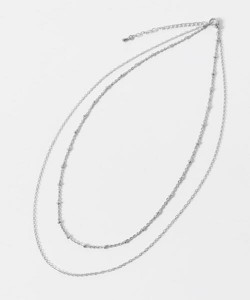 SMELLY / スメリー ネックレス・ペンダント・チョーカー | ステンレスミニボール2レイヤードネックレス | 詳細8