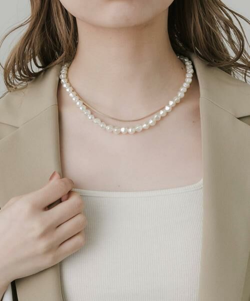 SMELLY / スメリー ネックレス・ペンダント・チョーカー | パールスネークチェーン2セットネックレス | 詳細3