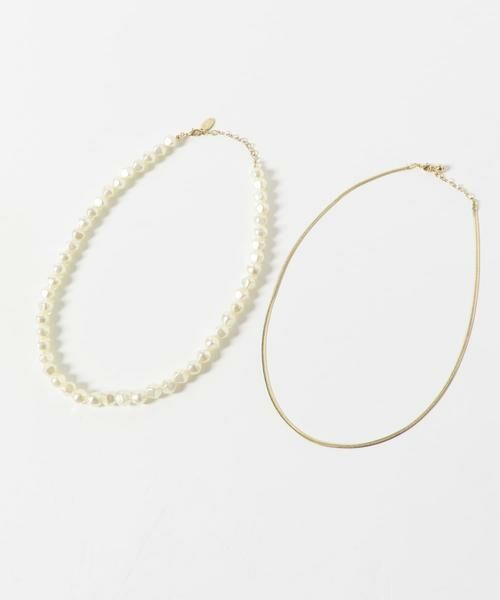 SMELLY / スメリー ネックレス・ペンダント・チョーカー | パールスネークチェーン2セットネックレス | 詳細5