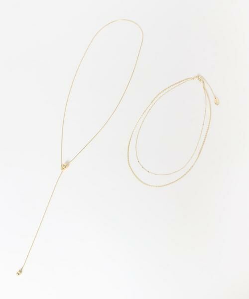 SMELLY / スメリー ネックレス・ペンダント・チョーカー | ボールトップレイヤード2セットネックレス | 詳細4