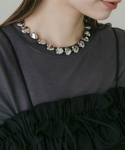 SMELLY / スメリー ネックレス・ペンダント・チョーカー | メタルハートチョーカーネックレス | 詳細1