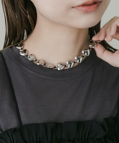 SMELLY / スメリー ネックレス・ペンダント・チョーカー | メタルハートチョーカーネックレス | 詳細2