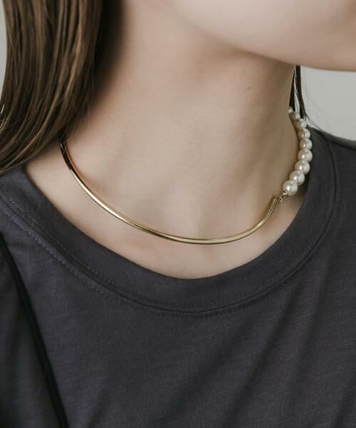 SMELLY / スメリー ネックレス・ペンダント・チョーカー | グラデーションパールネックカフ | 詳細3