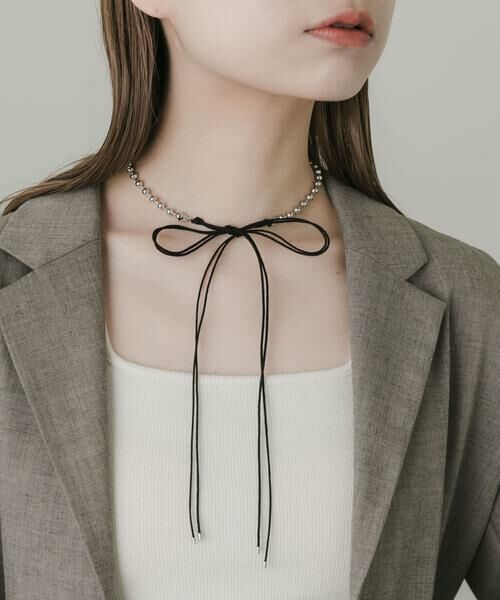 SMELLY / スメリー ネックレス・ペンダント・チョーカー | メタルボールダブルコードネックレス | 詳細1