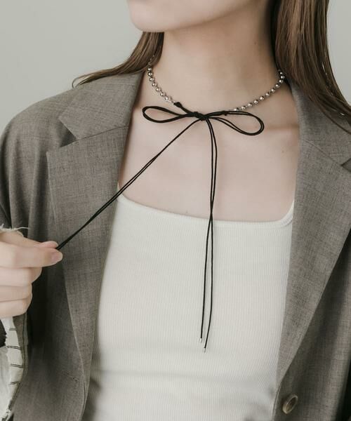 SMELLY / スメリー ネックレス・ペンダント・チョーカー | メタルボールダブルコードネックレス | 詳細3