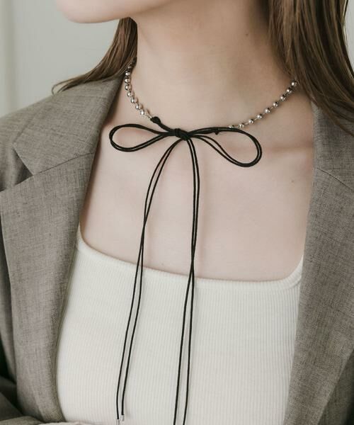 SMELLY / スメリー ネックレス・ペンダント・チョーカー | メタルボールダブルコードネックレス | 詳細4