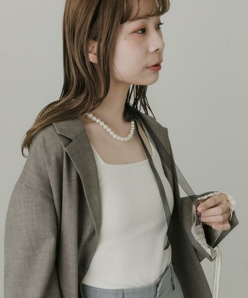 SMELLY / スメリー ネックレス・ペンダント・チョーカー | シアーリボンパールネックレス | 詳細4