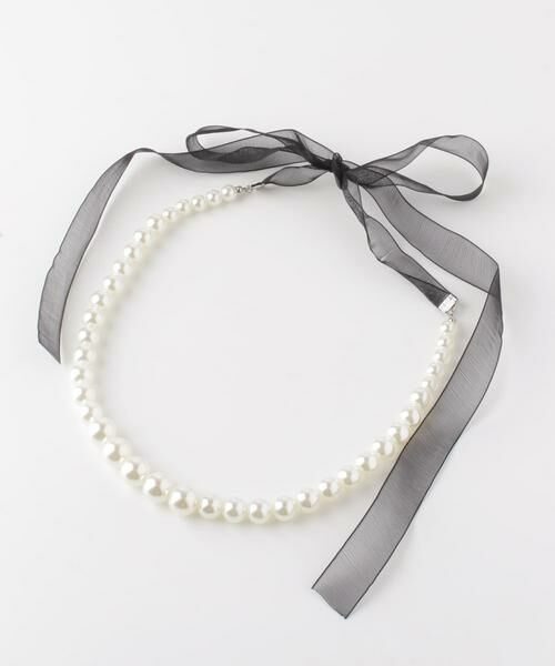 SMELLY / スメリー ネックレス・ペンダント・チョーカー | シアーリボンパールネックレス | 詳細9