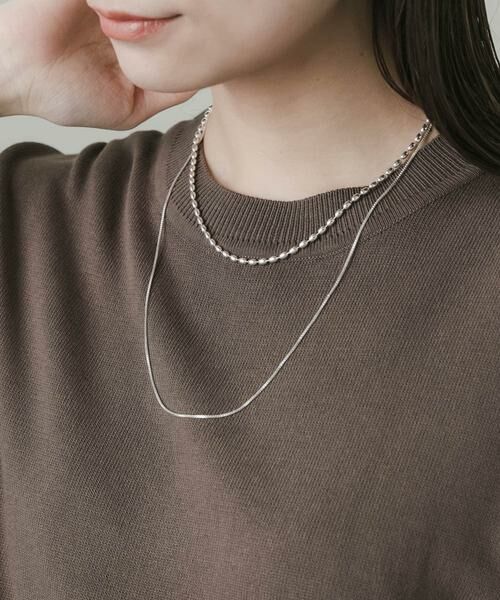 SMELLY / スメリー ネックレス・ペンダント・チョーカー | ボールチェーンレイヤードネックレス | 詳細3