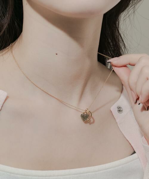 SMELLY / スメリー ネックレス・ペンダント・チョーカー | ダブルハートコインネックレス | 詳細3