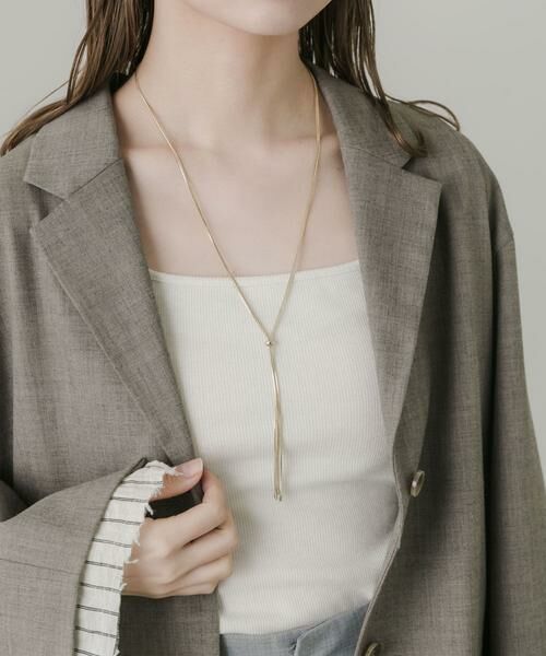 SMELLY / スメリー ネックレス・ペンダント・チョーカー | ダブルスネークスライドYネックレス | 詳細1