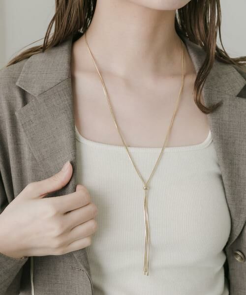 SMELLY / スメリー ネックレス・ペンダント・チョーカー | ダブルスネークスライドYネックレス | 詳細2