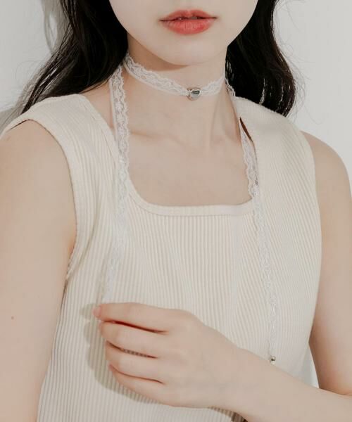 SMELLY / スメリー ネックレス・ペンダント・チョーカー | メタルトップレースチョーカーネックレス | 詳細2