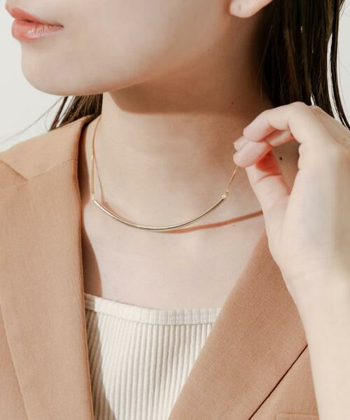 SMELLY / スメリー ネックレス・ペンダント・チョーカー | メタルカーブネックレス | 詳細1