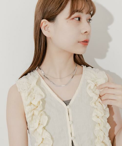 SMELLY / スメリー ネックレス・ペンダント・チョーカー | ステンレススネークチェーンレイヤードネックレス | 詳細2