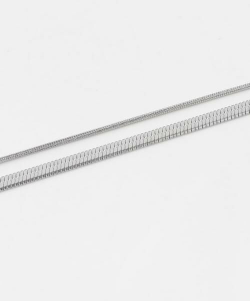 SMELLY / スメリー ネックレス・ペンダント・チョーカー | ステンレススネークチェーンレイヤードネックレス | 詳細4