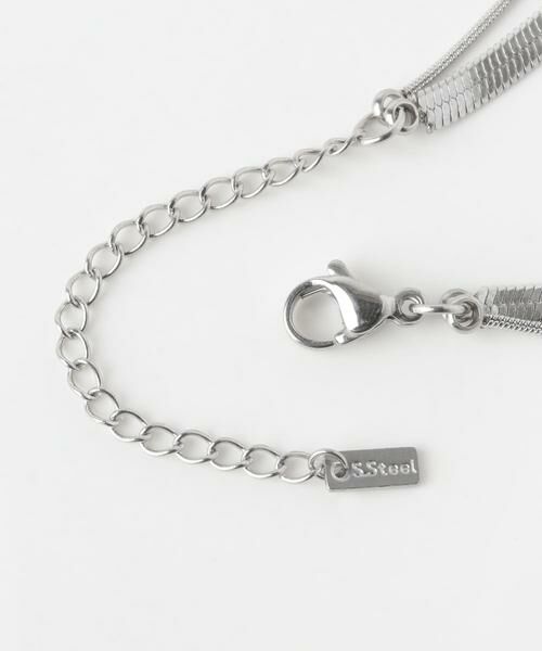 SMELLY / スメリー ネックレス・ペンダント・チョーカー | ステンレススネークチェーンレイヤードネックレス | 詳細5