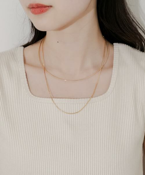 SMELLY / スメリー ネックレス・ペンダント・チョーカー | チェーンレイヤードネックカフ | 詳細1