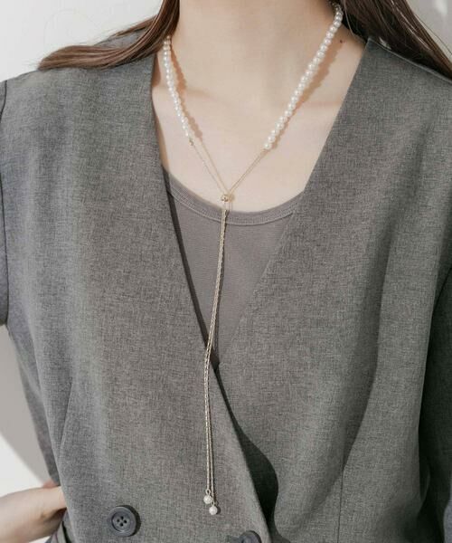 SMELLY / スメリー ネックレス・ペンダント・チョーカー | パールスライドYネックレス | 詳細1