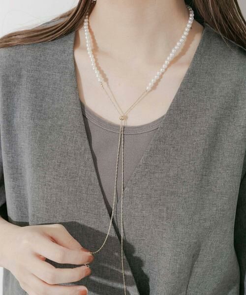 SMELLY / スメリー ネックレス・ペンダント・チョーカー | パールスライドYネックレス | 詳細3