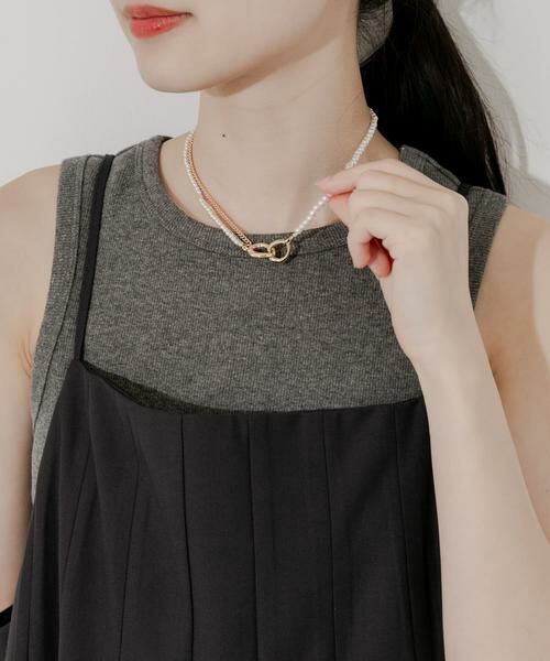 SMELLY / スメリー ネックレス・ペンダント・チョーカー | パールチェーンコンビショートネックレス | 詳細2