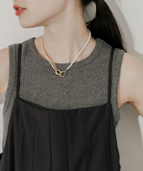 SMELLY / スメリー ネックレス・ペンダント・チョーカー | パールチェーンコンビショートネックレス | 詳細3