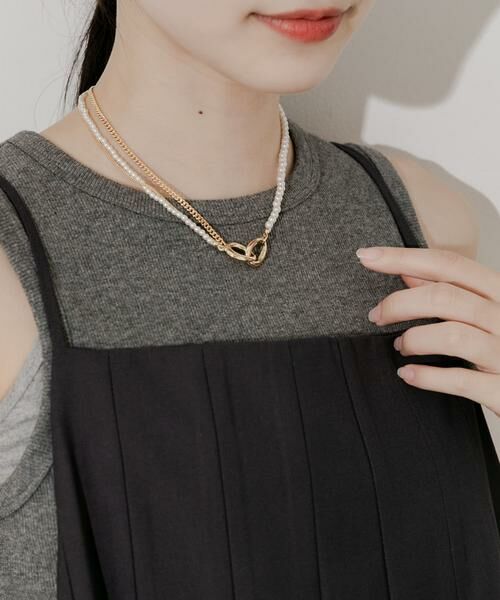 SMELLY / スメリー ネックレス・ペンダント・チョーカー | パールチェーンコンビショートネックレス | 詳細4