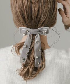 SMELLY / スメリー カチューシャ・カチューム・その他 | ビジューベロアリボンバレッタ