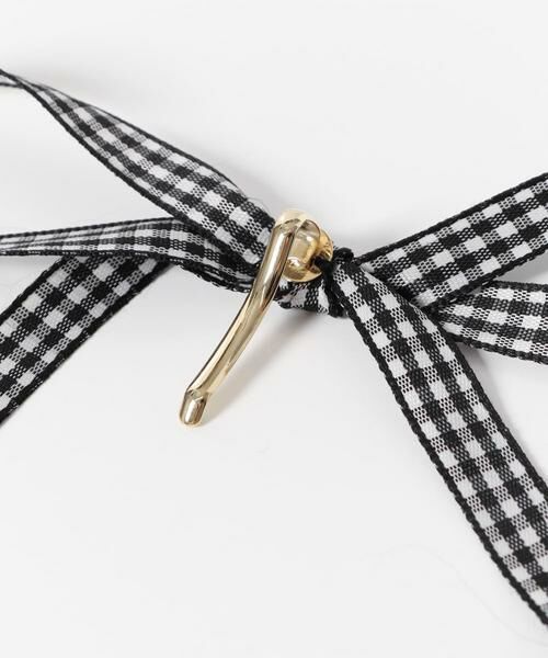 SMELLY / スメリー ヘアアクセサリー | ギンガムチェックリボン2セットヘアカフ | 詳細4