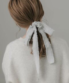 SMELLY / スメリー ヘアゴム・シュシュ | フリンジリボンボリュームヘアカフ