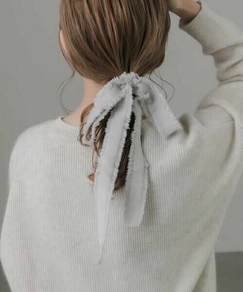 SMELLY / スメリー ヘアゴム・シュシュ | フリンジリボンボリュームヘアカフ | 詳細2
