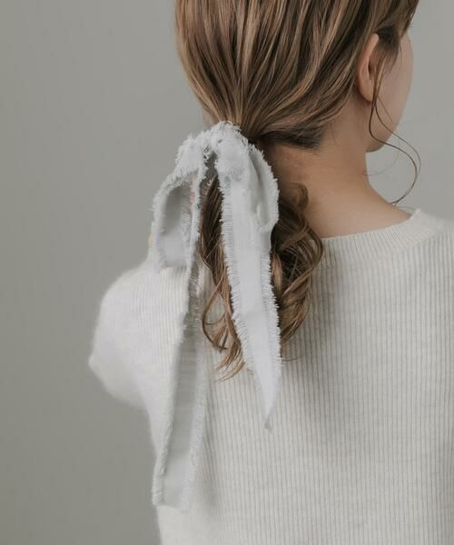 SMELLY / スメリー ヘアゴム・シュシュ | フリンジリボンボリュームヘアカフ | 詳細3