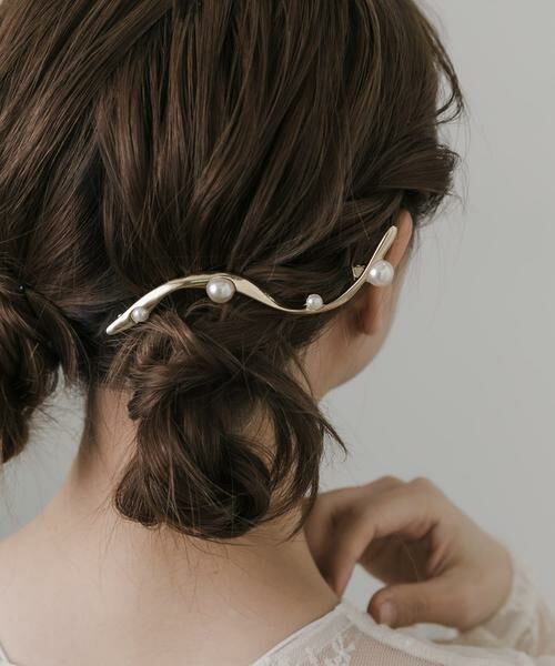 SMELLY / スメリー カチューシャ・カチューム・その他 | パールウェーブバレッタ | 詳細5