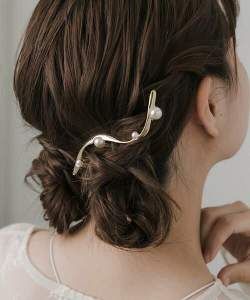 SMELLY / スメリー カチューシャ・カチューム・その他 | パールウェーブバレッタ | 詳細7